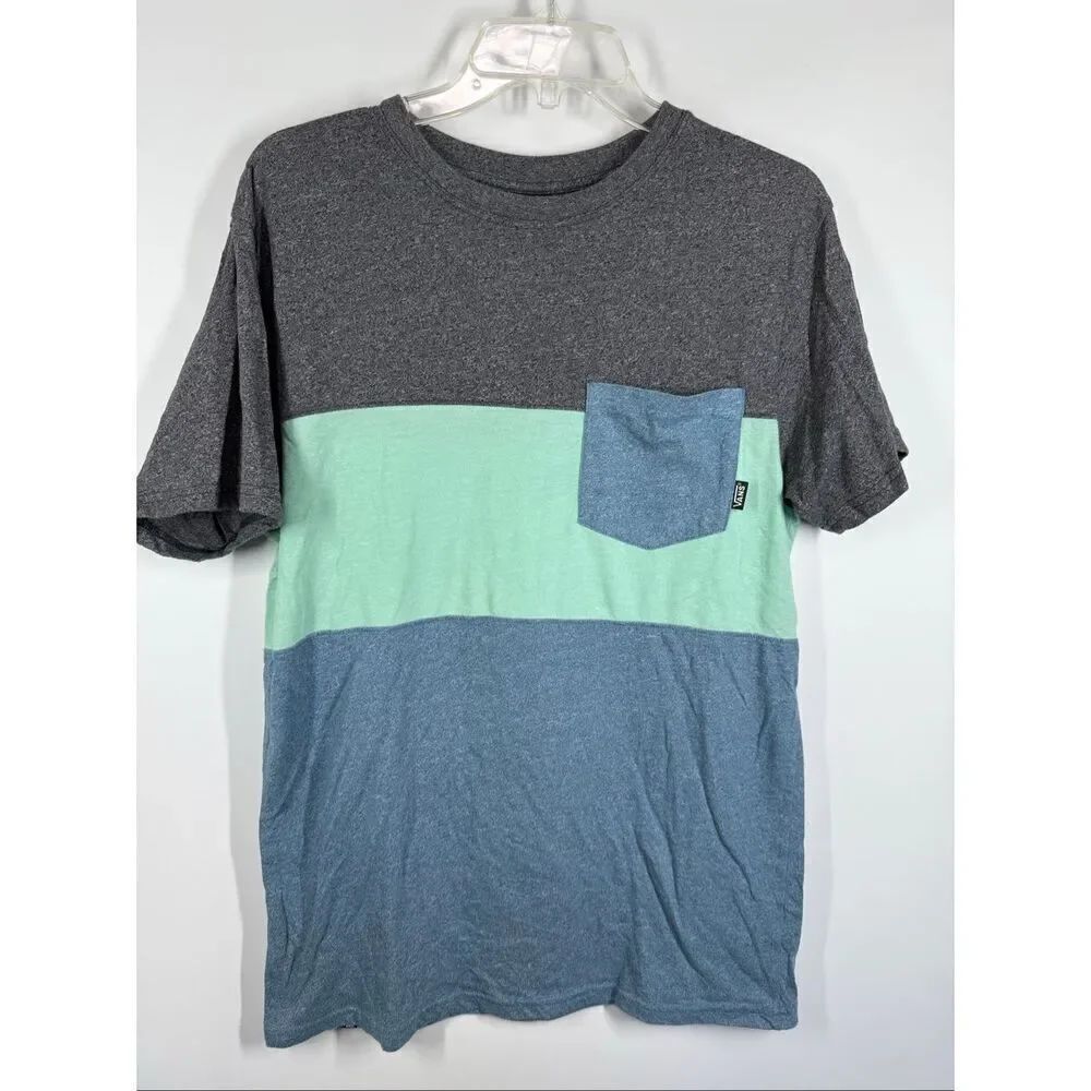 Vans Men’s color block short sleeve T shirt size medium